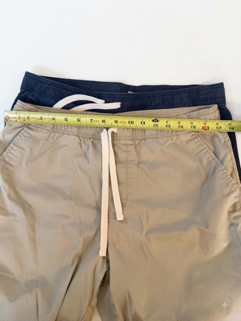 Goodfellow & Co Men's Drawstring Shorts Set Lot of 2 Beige Blue Size M